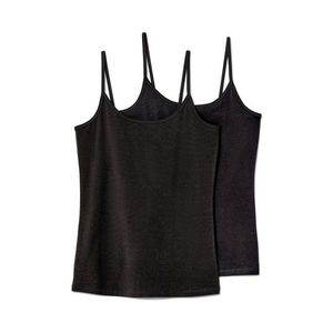 Tielka so špagetovými ramienkami, 2 ks, čierne vyobraziť