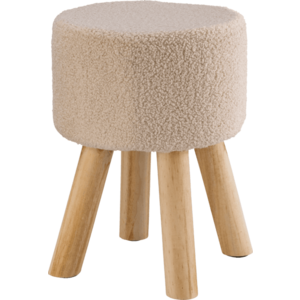 LIVARNO® Taburetka s kožušinou (hnedá) vyobraziť