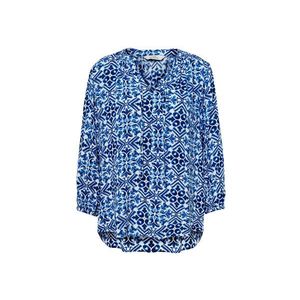 Tuniková blúzka s potlačou, modrá vyobraziť