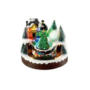 LIVARNO home LED vianočná dedinka s pohyblivými prvkami (železnica) vyobraziť