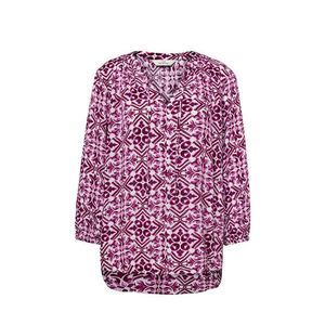 Tuniková blúzka s potlačou, bordová vyobraziť