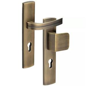 Kľučka s úchytom do vonkajších dverí Via R74 VL90 nikel vyobraziť