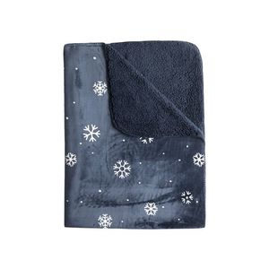 LIVARNO home Deka so zimným motívom, 140 x 180 cm (modrá) vyobraziť