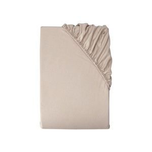 LIVARNO home Napínacia plachta z jemného flanelu, 90 – 100 x 200 cm (béžová) vyobraziť