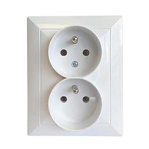 Dvojitá zásuvka česká POLA white 33034 vyobraziť