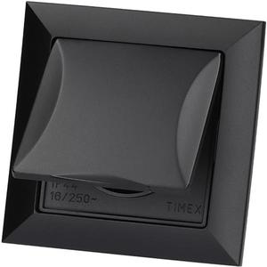 Jednoduchá zásuvka IP44 POLA čierna 33209 vyobraziť