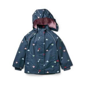 Detská termobunda do dažďa, srdcia vyobraziť