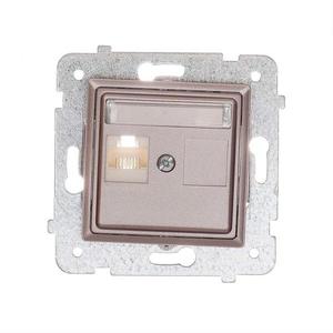 Sieťová zásuvka GPK-1Q/F/M.TY titán vyobraziť