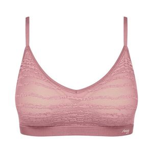 Podprsenka sloggi FREE Evolve Hipster Lace, nočná ružová vyobraziť