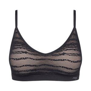 Podprsenka sloggi FREE Evolve PU Lace, čierna vyobraziť