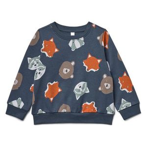 Detská mikina s počesanou vnútornou stranou, modrá vyobraziť