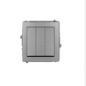 DWP-7 Trojitý vypínač strieborný vyobraziť