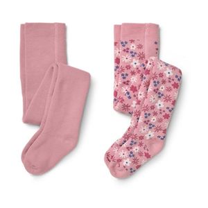 Detské termopančuchy, 2 páry, kvietkované vyobraziť