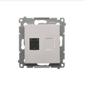D61/11 Počítačová zásuvka RJ45 jednopólová biela vyobraziť
