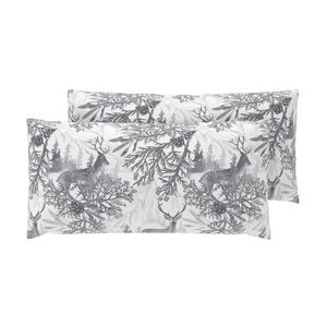 LIVARNO® Obliečka na vankúš z jemného flanelu, 80 x 40 cm, 2 kusy (soby) vyobraziť