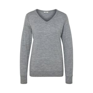 Pulóver z jemného úpletu s merino vlnou, sivý vyobraziť