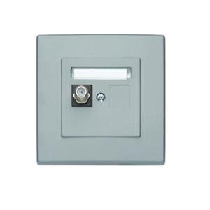 GPA-1L Anténna zásuvka jednoduchá popolavý typ F vyobraziť