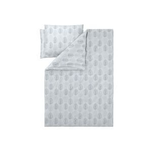 LIVARNO® Posteľná bielizeň z jemného flanelu, 200 x 220 cm (listy/biela) vyobraziť