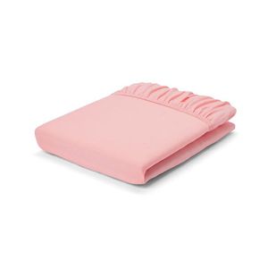 Džersejová napínacia plachta, marhuľová, štandardná veľkosť vyobraziť