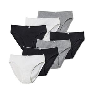 Detské nohavičky, 7 ks, biele/sivé/čierne vyobraziť