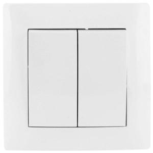 Vypinac dvojitý Wesa biely vyobraziť