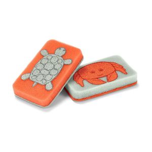 2 čistiace špongie vyobraziť