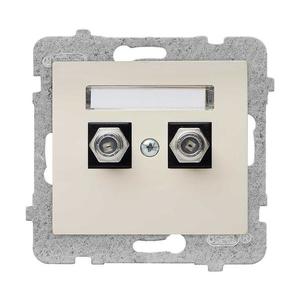 Dvojitá anténna zásuvka GPA-2D/M.JB Sigma TYPU F vyobraziť