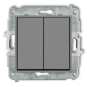 Vypínač mini sivý mat 27MWP-2 vyobraziť