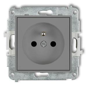 Zásuvka jednoduchá Z/U sivá mat 27MGP-1ZP vyobraziť