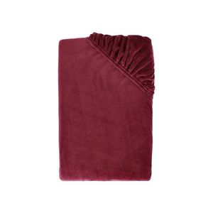 LIVARNO® Plyšová napínacia plachta, 140 – 160 x 200 x 25 cm (červená) vyobraziť