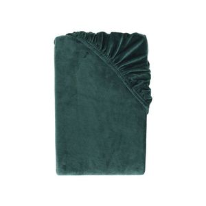 LIVARNO® Plyšová napínacia plachta, 90 – 100 x 200 x 25 cm (zelená) vyobraziť