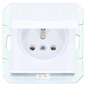 Zásuvka jednoduchá IP44 MEDIUM biela 17665 vyobraziť