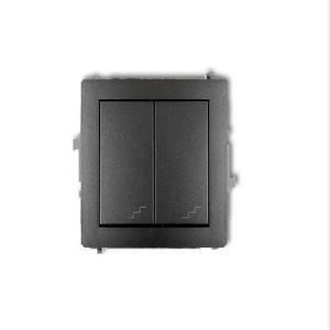 DWP-33 Schodiskový vypínač dvojitý grafit vyobraziť