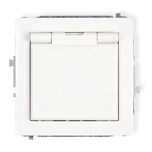 Zásuvka proti striekajúcej vode biela D DGPB-1Z vyobraziť