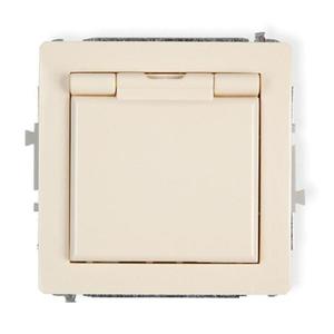 Zásuvka proti striekajúcej vode béžová D DGPB-1Z vyobraziť