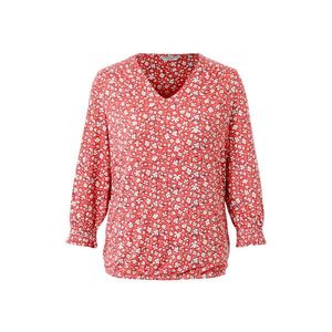 Blúzkové tričko s potlačou, koralové vyobraziť