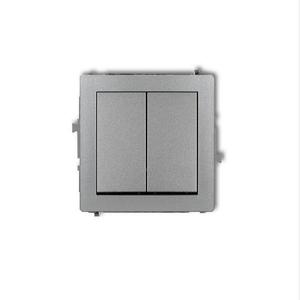 DWP-2 Dvojitý vypínač strieborný vyobraziť