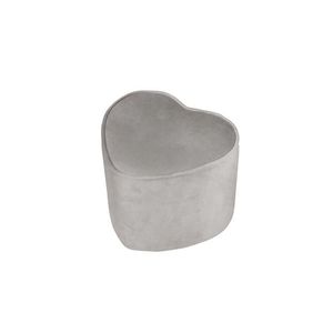 roba Detská taburetka (tvar srdca, sivá) vyobraziť