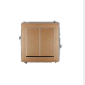 DWP-2 Dvojitý vypínač zlatý vyobraziť