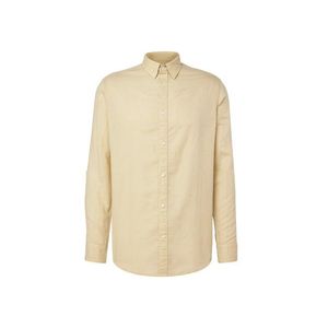 Košeľa s ľanom, žltá vyobraziť