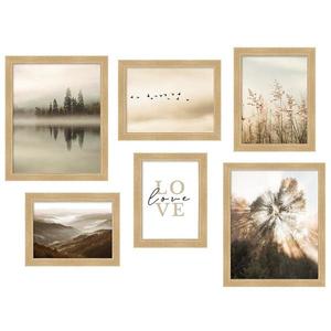 6-dielná súprava fotorámčekov MDF M1126 dub medový vyobraziť