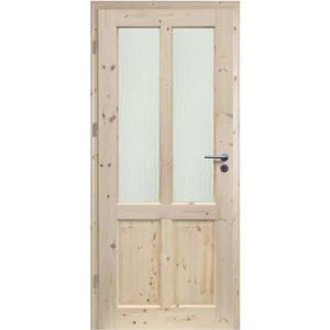 Dvere vnútorné Finskie 2S 70Ľ so sukmi nelakované zámok na kľúč vyobraziť