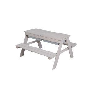 roba Vonkajšia detská sedacia súprava (s vaničkami na hranie, sivá) vyobraziť