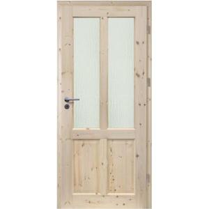 Dvere vnútorné Finskie 2S 90P so sukmi nelakované zámok na kľúč vyobraziť