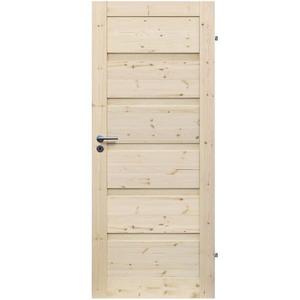 Dvere vnútorné Wezuwiusz plné 70P so sukmi nelakované zámok na kľúč vyobraziť