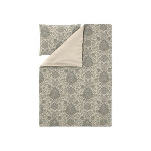 LIVARNO® Obojstranná posteľná bielizeň z bavlneného saténu, 140 x 200 cm (krémová/sivá) vyobraziť