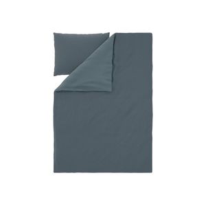 LIVARNO® Obojstranná posteľná bielizeň z bavlneného saténu, 140 x 200 cm (námornícka modrá) vyobraziť