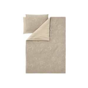 LIVARNO® Obojstranná posteľná bielizeň z bavlneného saténu, 200 x 220 cm (béžová) vyobraziť
