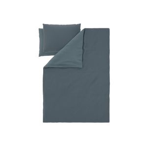 LIVARNO® Obojstranná posteľná bielizeň z bavlneného saténu, 200 x 220 cm (námornícka modrá) vyobraziť