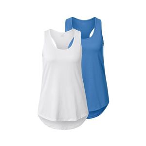 Funkčné topy, 2 ks, azúrový a biely vyobraziť